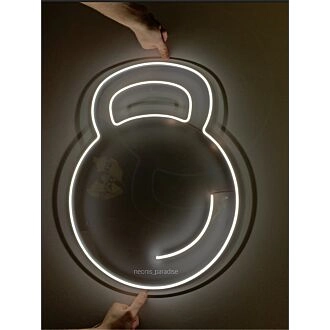 Brighten Your Workout Space or Gym with the Versatile Kettlebell Sign Gym LED Neon Sign - Perfect for Home Decor, Fitness Centers, and Motivational Spaces.