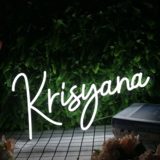 Krisyana White Neon Sign