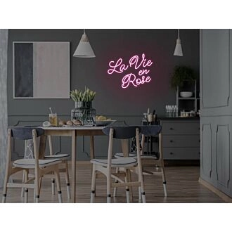 La Vie En Rose Neon Sign