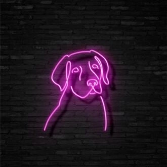 Labrador Neon Sign for Dog Lovers and Pet Spaces