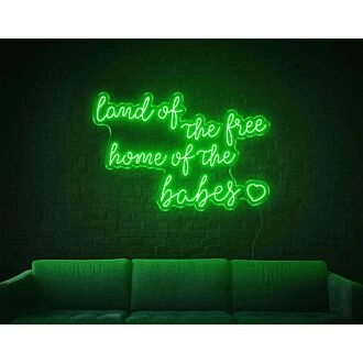 Land Of The Free LED Sign