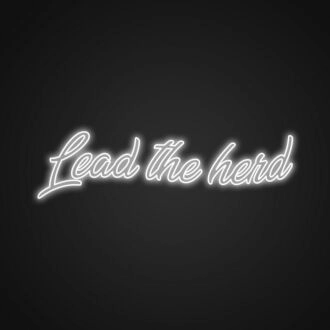 Lead The Herd Neon Sign for Motivational Decor