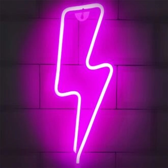 Brighten Up Your Bar, Office, and Home Décor with the Vibrant LED Neon Lightning LED Neon Sign.