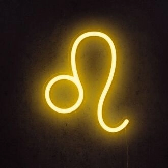 Leo Horoscope Neon Sign V2 for zodiac-themed decor