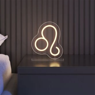 Brighten Up Your Space: Leo LED Neon Sign for Home, Office, Bar, and Event Decorations