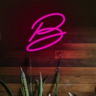 Letter B Neon Sign for Personalized and Fun Decor