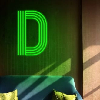 Letter D Neon Sign for Custom Decor