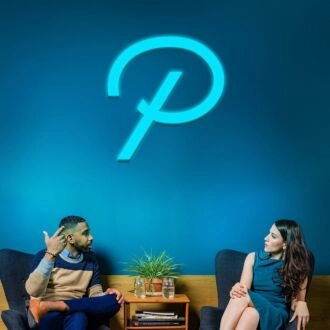 Letter P Neon Sign for Personalized Spaces