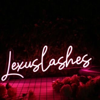 Lexus Lashes Red Neon Sign