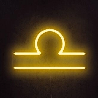 Libra Horoscope Neon Sign for zodiac lovers