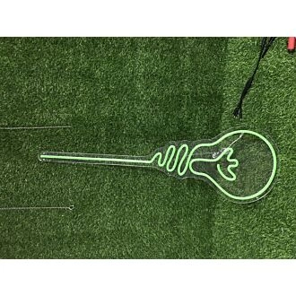 Light up Your Home, Office, or Party in Style with the Light Bulb Green LED Neon Sign.