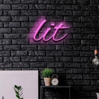 Brighten Your Space: Lit LED Neon Sign for Bars, Weddings, and Office Ambiance