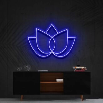Lotus Flower Neon Sign for Tranquil and Spiritual Spaces