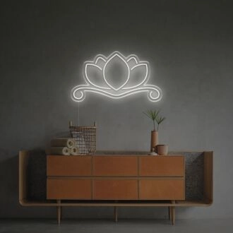 Brighten Your Space: Lotus LED Neon Sign Ideal for Weddings, Bars, and Cozy Home Decor.