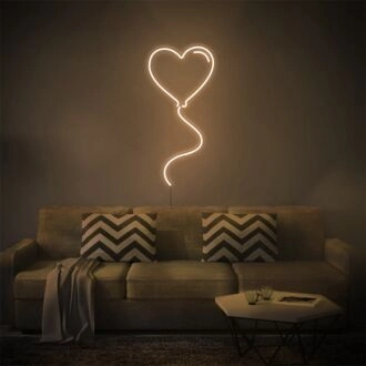 Brighten Your Romantic Evenings and Weddings with the Love Balloon LED Neon Sign.