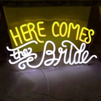 Here Comes the Bride LED Neon Sign