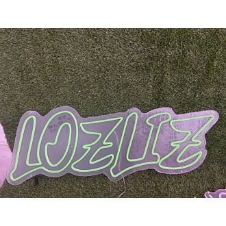Enhance Your Space: Lozliz Green LED Neon Sign for Bars, Offices, and Trendy Home Decor.