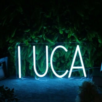Luca Blue Neon Sign
