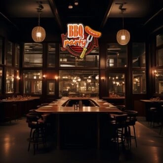 BBQ Party Led Neon Sign Light Pop Art