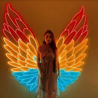 Macaw Wings Neon Sign for Nature and Whimsical Decor