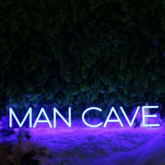Man Cave Blue Neon Sign