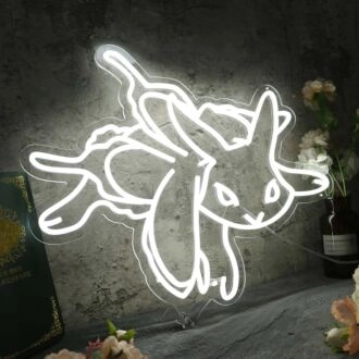 Mewtwo White Custom Neon Sign