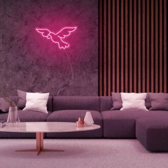 Mini Pigeon Bird Neon Sign