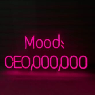 Mood CEO neon sign
