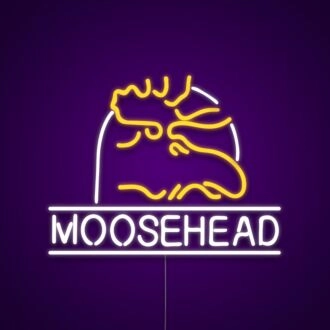 Moose Head Canada Day Neon Sign