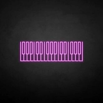 'Piano Key' neon sign