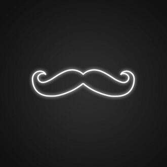 Mustache Neon Sign for Playful and Stylish Decor