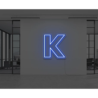 Neon Letter K
