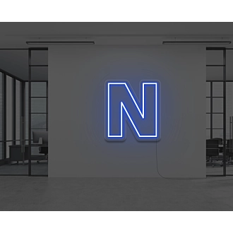 Neon Letter N
