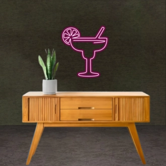 Cocktail Glass Neon Sign