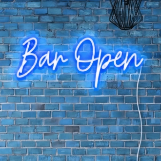 Welcoming Bar Open Neon Light