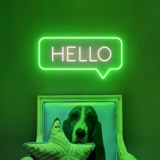 Hello Add a Touch of Neon Attitude to Your Space