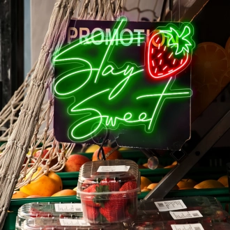 Stay Sweet: Illuminate Your Space with Neon Sweetness