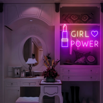 Girl Power Make up Neon Signs