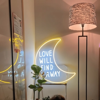 Love Will Find a Way Neon Sign: Let Your Heart Shine Brightly