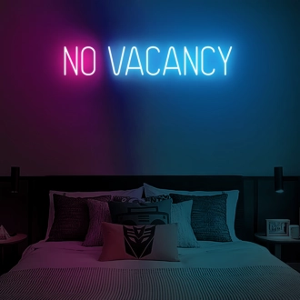No Vacancy: Neon Sign for a Full House