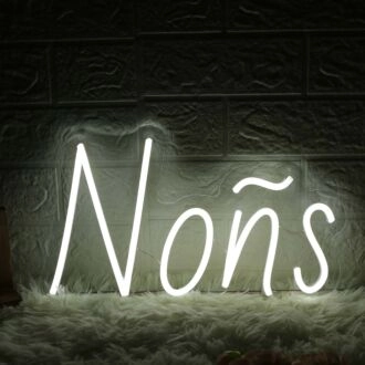 Nons White Neon Sign