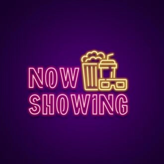 Now Showing Neon Sign for Home Theaters and Movie Lovers