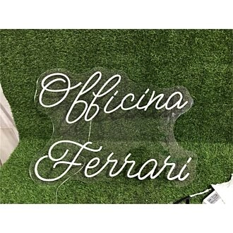 Enhance Your Home, Office, or Bar Ambiance with Officina Ferrari Custom LED Neon Sign.