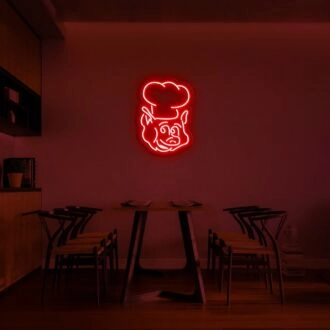 Oink Neon Sign perfect for farm-themed decor