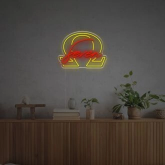 Brighten Up Your Space: Omega Seven LED Neon Sign for Home, Office, and Special Events Decor