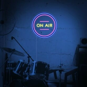 Brighten Your Studio, Bar, or Home Theater Ambiance with the On Air LED Neon Sign.