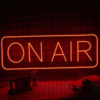On Air Neon Sign for Studios and Broadcasting Spaces