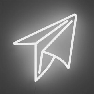 Elevate Your Space: Perfect for Weddings, Parties, and Cozy Home Decor - Paper Plane LED Neon Sign.