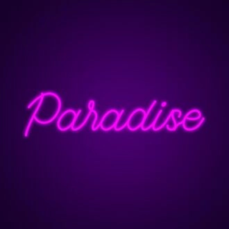 Paradise Neon Sign for Tropical Themes