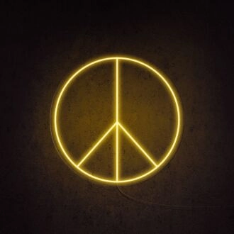 Peace Neon Sign for Positive and Peaceful Decor